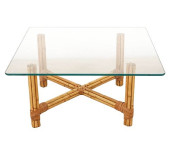 MCGUIRE RATTAN TABLE<br>McGuir