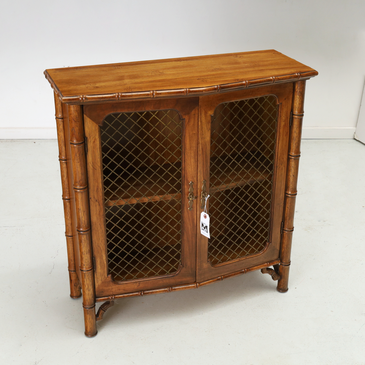 MCGUIRE STYLE "BAMBOO" SIDE CABINET