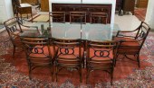 MCGUIRE STYLE RATTAN DINING TA
