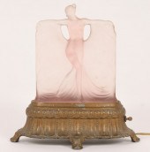 McKee Art Deco nude figural gl