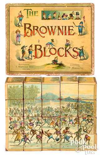 MCLOUGHLIN BROS. BROWNIE BLOCKS,