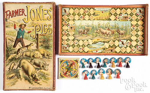 MCLOUGHLIN BROS. FARMER JONES' PIGS