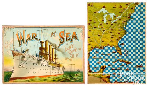 MCLOUGHLIN BROS. WAR AT SEA, CA.