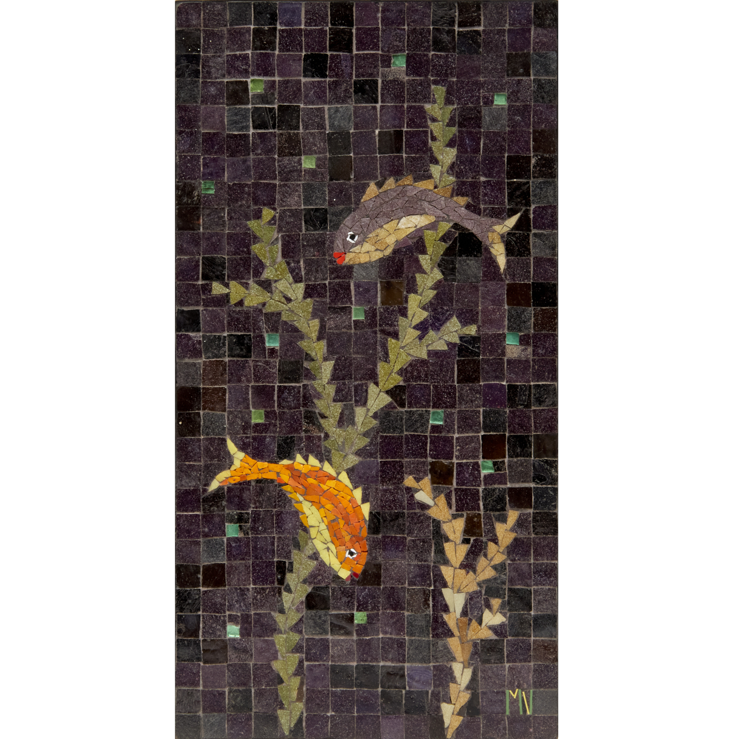 MCM AQUATIC-THEMED GLASS MOSAIC