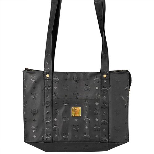 MCM BLACK SHOPPER BAGDESCRIPTION: