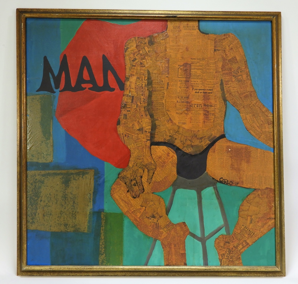 MCM CARLO NEWSPAPER MIXED MEDIA