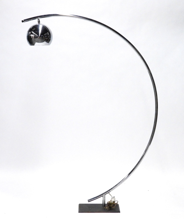MCM CHROME EYEBALL FLOOR LAMP