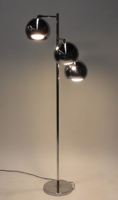 MCM CHROME EYEBALL LAMP United
