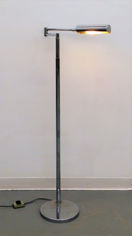 MCM CHROME SWING ARM FLOOR LAMP