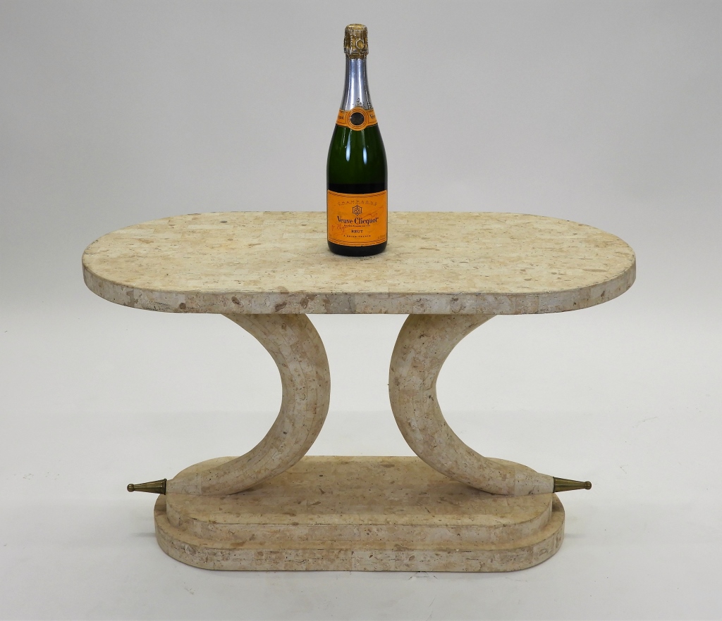 MCM COMPOSITE HORN SIDE TABLE ,20th