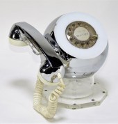 MCM ITT CHROME LUCITE SPHERE O