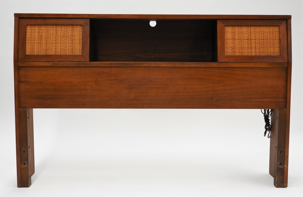 MCM RATTAN BOOKSHELF COMPARTMENT