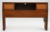 MCM RATTAN BOOKSHELF COMPARTME