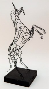 MCM REARING UNICORN BENT WIRE