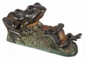 MECHANICAL BANK: TWO FROGS, ST