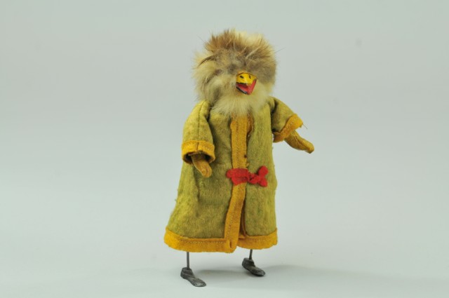 MECHANICAL DUCK TOY Fur covered