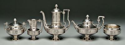 Medallion coin silver tea