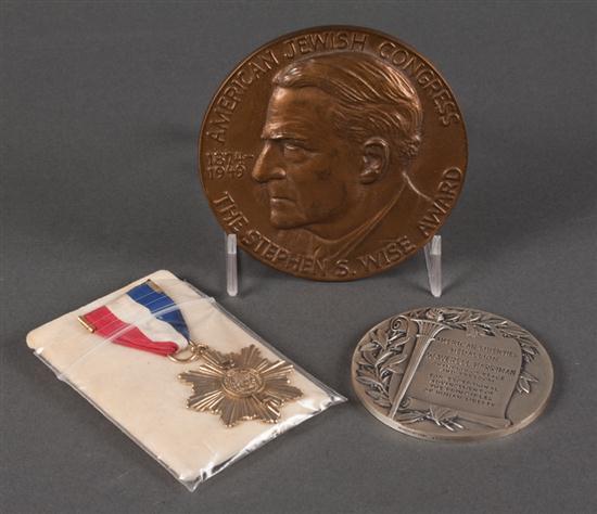 Medals: Three items awarded to