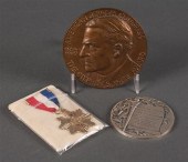 Medals: Three items awarded to