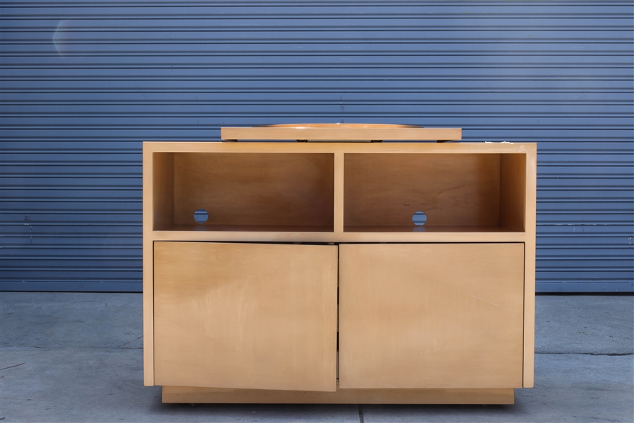 Media console; movable stand on