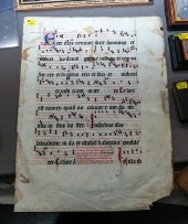 MEDIEVAL ANTIPHONAL MANUSCRIPT