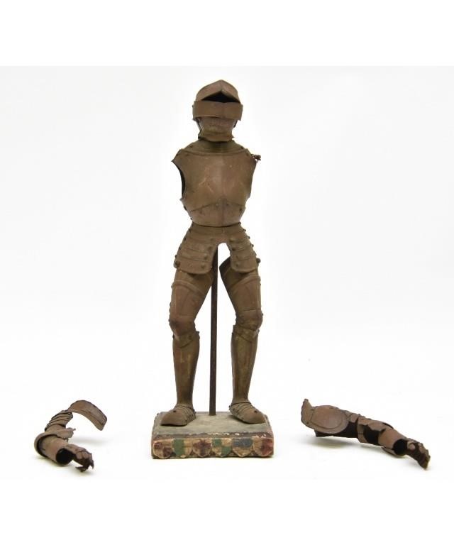 Medieval miniature tin suit of