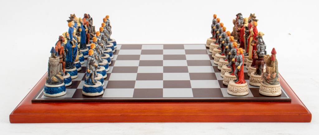 MEDIEVAL REVIVAL CHESS GAME SET