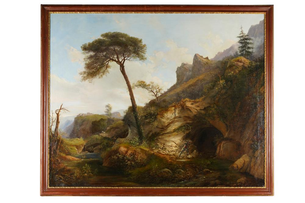 MEDIEVAL SCENE LANDSCAPE19th