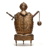 MEDIEVAL STYLE ARMORED BRASS U