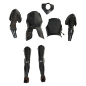 MEDIEVAL STYLE LIFE SIZE BLACK
