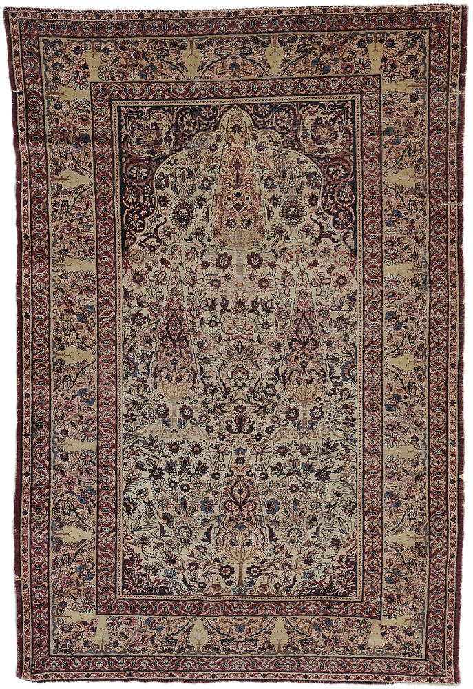 Meditation Rug Persian, late 19th