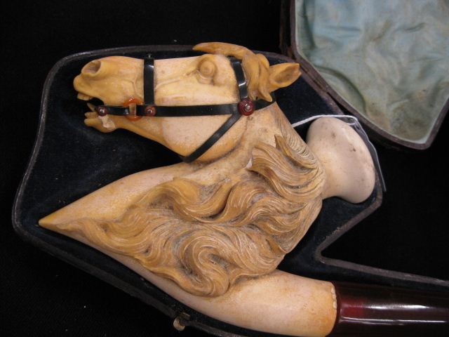 Meerschaum Carved Figural Pipe