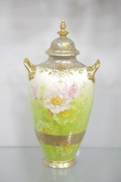 MEHLEM PORCELAIN URN. Double h
