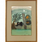 MEICHEL PRESSMAN, WATERCOLOR M