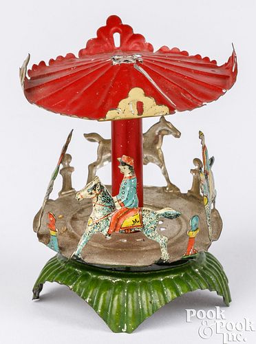 MEIER TIN LITHOGRAPH CAROUSEL PENNY