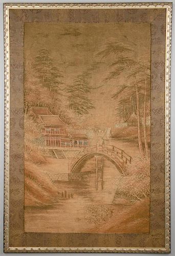 MEIJI EMBROIDERED LANDSCAPE