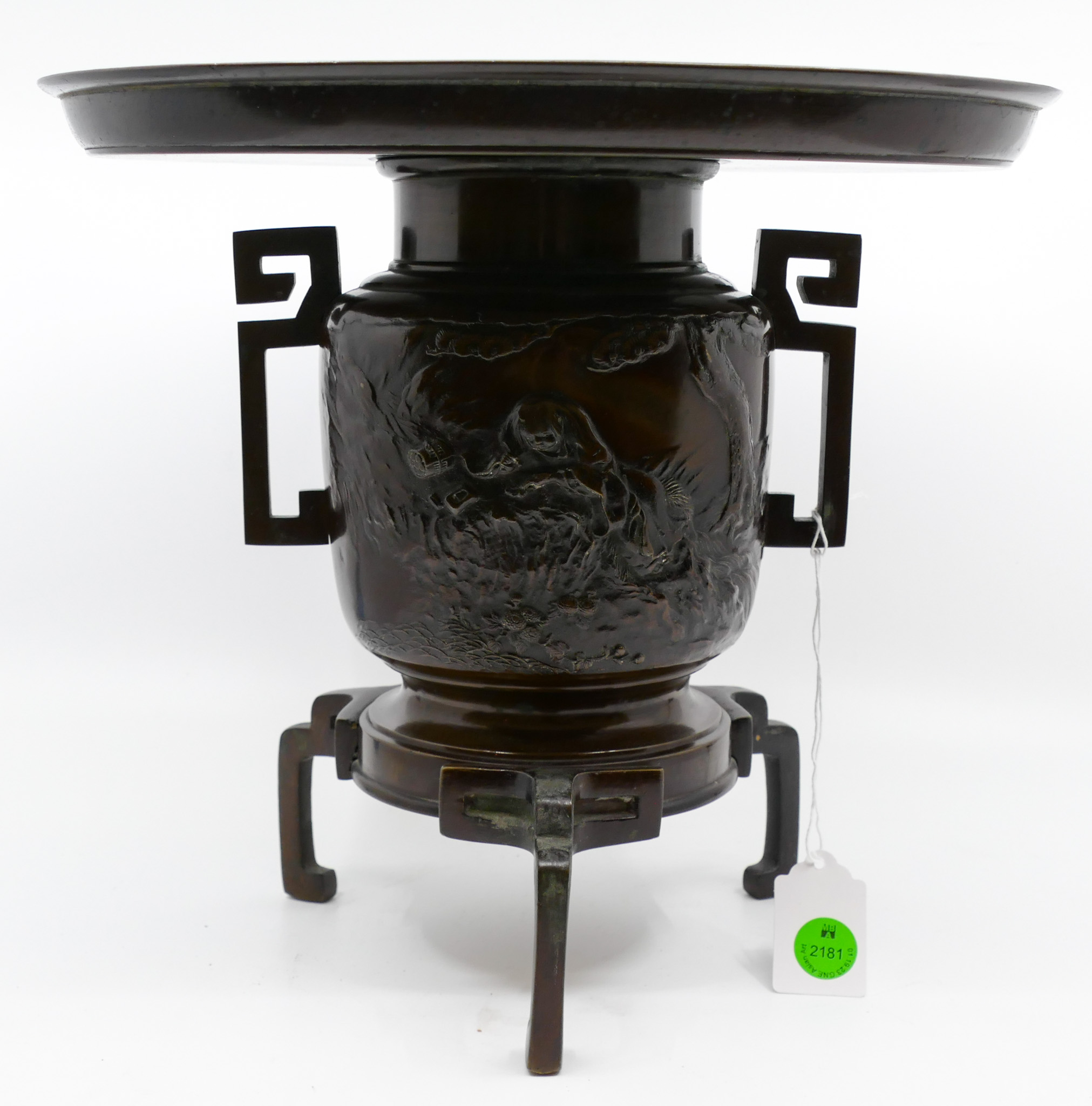 Meiji Japanese Bronze Usubata 10''
