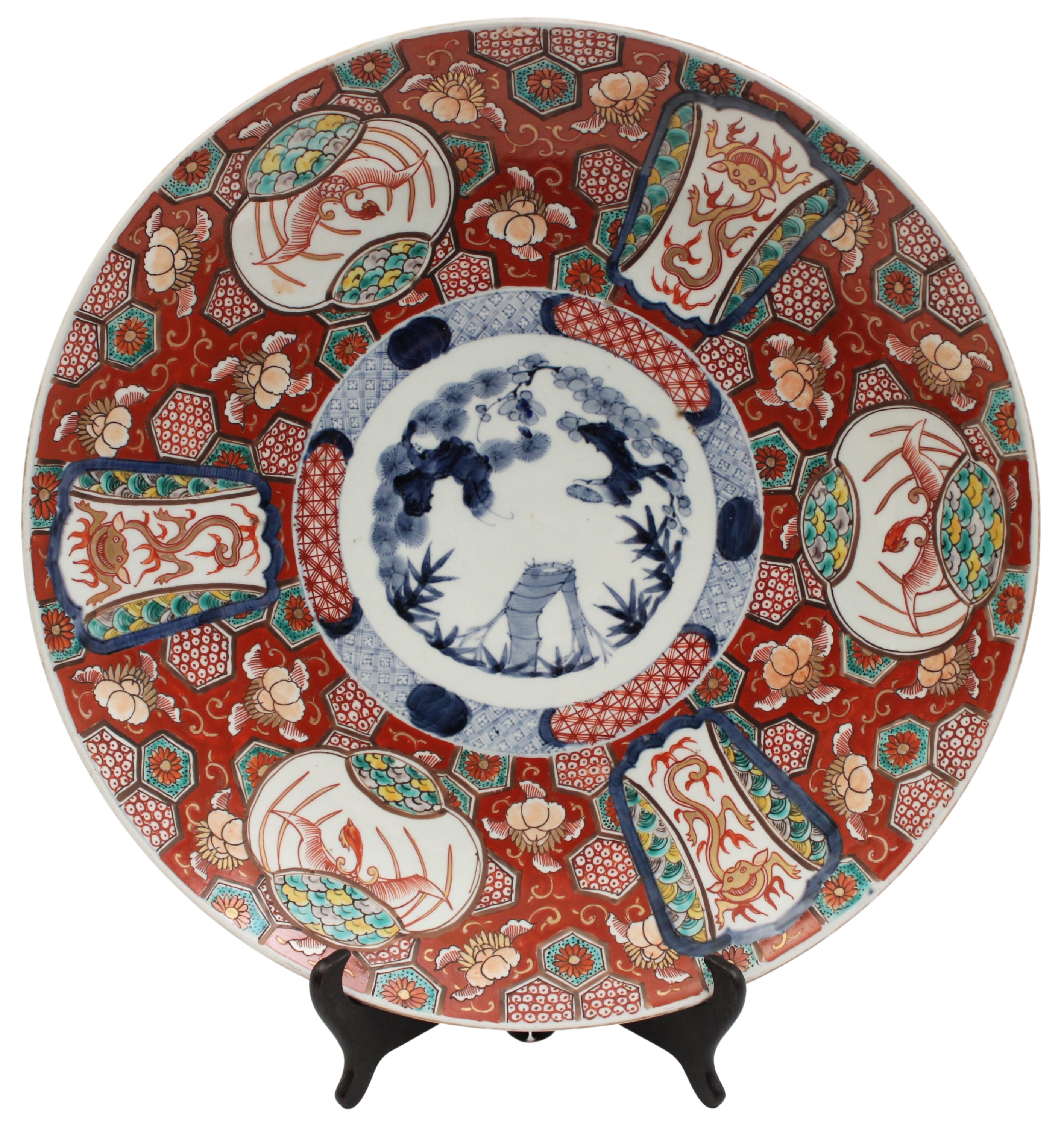 MEIJI JAPANESE IMARI 18" CHARGER