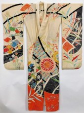MEIJI PERIOD BLUE PAINTED FLOW