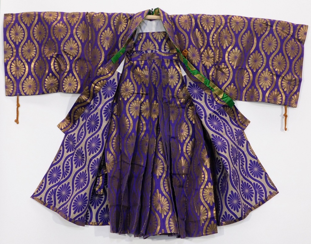 MEIJI PERIOD PURPLE AND GOLD