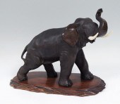 MEIJI PERIOD SIGNED BRONZE ELE