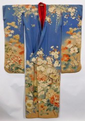 MEIJI PERIOD YUZEN HAND PAINTE