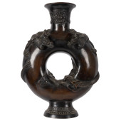 MEIJI/TAISHO BRONZE VASE<br>Me
