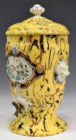 MEISELMAN ITALIAN MAJOLICA URN-FORM