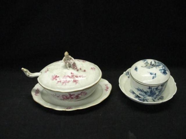 MEISSEN. 2 Pieces- 1 Lidded