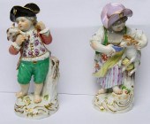MEISSEN 2 VINTAGE PORCELAIN HA