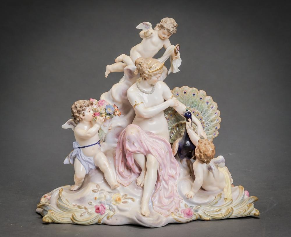 MEISSEN ALLEGORICAL FIGURAL GROUP