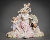 MEISSEN ALLEGORICAL FIGURAL GR