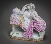 MEISSEN ALLEGORICAL FIGURAL GR
