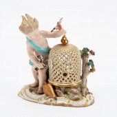 MEISSEN ALLEGORICAL FIGURE, "T